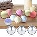 Fiery Youth DIY Metal Bath Bomb Mold with One Size 3 Set Relaxation and Save Your Money Mix Your Own Recipes Easy to Make Perfect Bath Bomb for Gift(With Instructions)