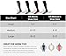 MudGear Compression Socks for Trail Running, Recovery, Travel, and Outdoor Adventures – Graduated, Durable, Sweat-Resistant, Boot Height, Large, Black/Orange