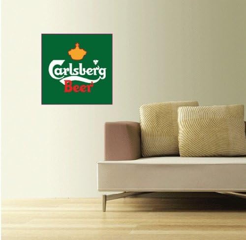 Amazon Com Calcomania Decorativo Para Pared De Cerveza Carlsberg