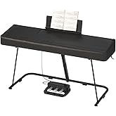 BENVOL 61/88 Keys Piano Cover - Waterproof Dustproof Keyboard Protector with Music Stand Zipper, Adjustable Drawstring, Soft Spandex Fabric for Yamaha, Casio 61/88-Key Digital Pianos (88keys-black)
