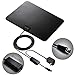 ANTV Indoor TV Antenna, 50 Mile Long Range Amplified HDTV Antenna Build in Amplifier Signal Booster, Ideal Design for Both Digital and Analog Free TV Channel Reception, 10 Feet Coaxial Cable,1-Pack
