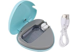 Portable Toothbrush Cleaner Case, Rechargeable Toothbrush Sanitizer, Toothbrush Case for All Electric Manual Toothbrushes (Bl
