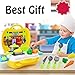 Kitchen Food Playset 26 PCS Set of Pretend for Kids, Includes Cutting Play Fruits and Veggies, Mini Pots and Pans, Cutting Board, Knife,Pepper,Salt and More