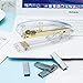FIDGET PENCIL Gold Stapler Desktop Stapler with 1000 Pieces Silver Staples School Office Supplies Desk Accessory (Gold)