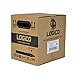 LOGICO RG6 Coaxial Cable CCS 18AWG Quad Shield Coax 500ft TV Antenna Satellite Black