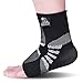 Nordic Lifting Ankle Brace Compression Sleeves (1 Pair) - Professional Support for Men Women Sprained Ankle Achilles Tendonitis Recovery & Prevention - Adjustable Fit with 1 Year Warranty - (Grey, Medium)