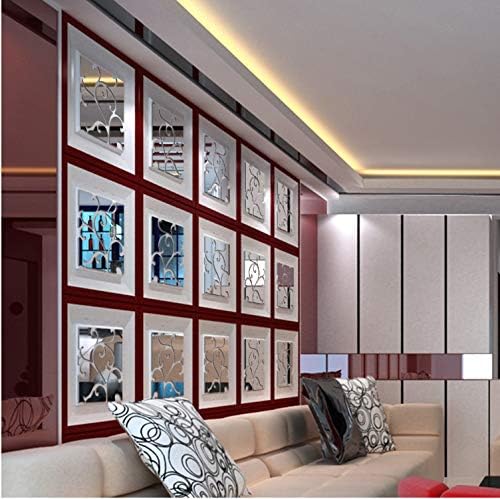 Lanlanhone 127 Diy 3d Acryl Spiegel Wandaufkleber Abnehmbare Moderne Kunst Wandaufkleber Wohnzimmer Schlafzimmer Tv Wand Home Decals Decor Amazon Es Hogar