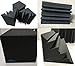 Arrowzoom New 12 Pack of 4.7 in X 4.7 in X 9.4 in Black Soundproofing Insulation Bass Trap Acoustic Wall Foam Padding Studio Foam Tiles AZ1133 (BLACK)