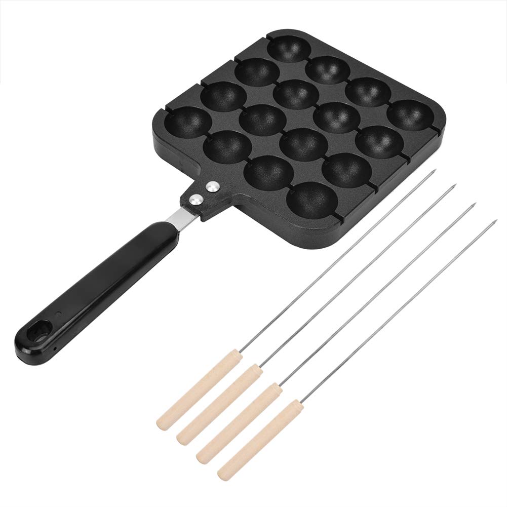 Photo 1 of Takoyaki Maker, 16 Holes Non-Stick Takoyaki Pans Cooking Baking Cake Tool for Octopus Balls Aebleskivers Pancake, Electric Oven Or Gas Stove Applicable