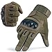JIUSY Touch Screen Army Tactical Gloves Military Rubber Hard Knuckle Full Finger Gloves and Half Finger Gloves for Cycling Motorcycle Airsoft Paintball