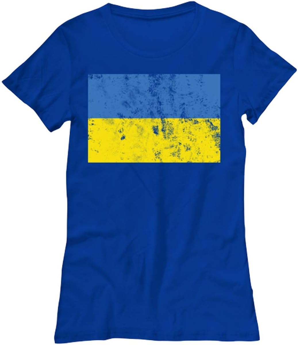 Ukraine Flag Ukrainian Women's Tee Shirt Woman Tshirt Clothing