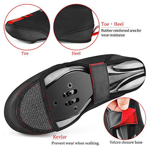 image for CXWXC Cycling Shoe Covers Neoprene Waterproof,Winter Thermal Warm Full