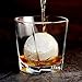 4 Pack Flexible & Durable Silicone Sphere Round Ice Cube Molds, Makes 2 Inch Ice Balls