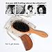 Hair Brush OSORD Boar Bristle Hair Brushes Natural Wooden Cushion Massage Anti Static Hair Brushes for Women Men and Kid Wood Comb and Hair Brush Cleaner Included