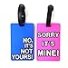 Honbay 4PCS Candy Color Travel Luggage Tags Travel Suitcase Bag Labels Checked Baggage Tags, Random Color (4 x Letter)