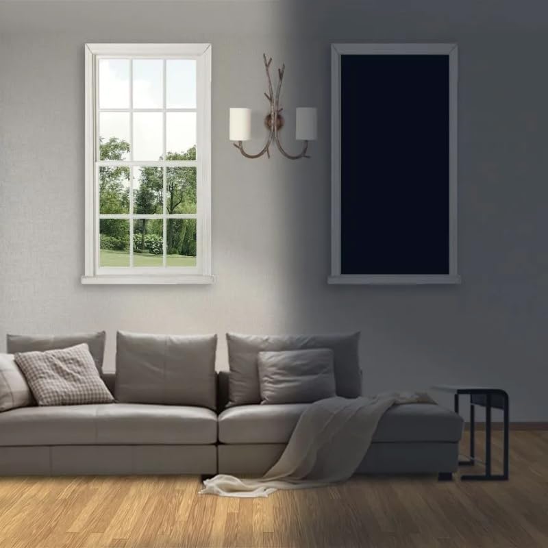 Película Adesiva Blackout Bloqueia Luz Solar Vidros Janela Box Impermeável (2m x 50cm)