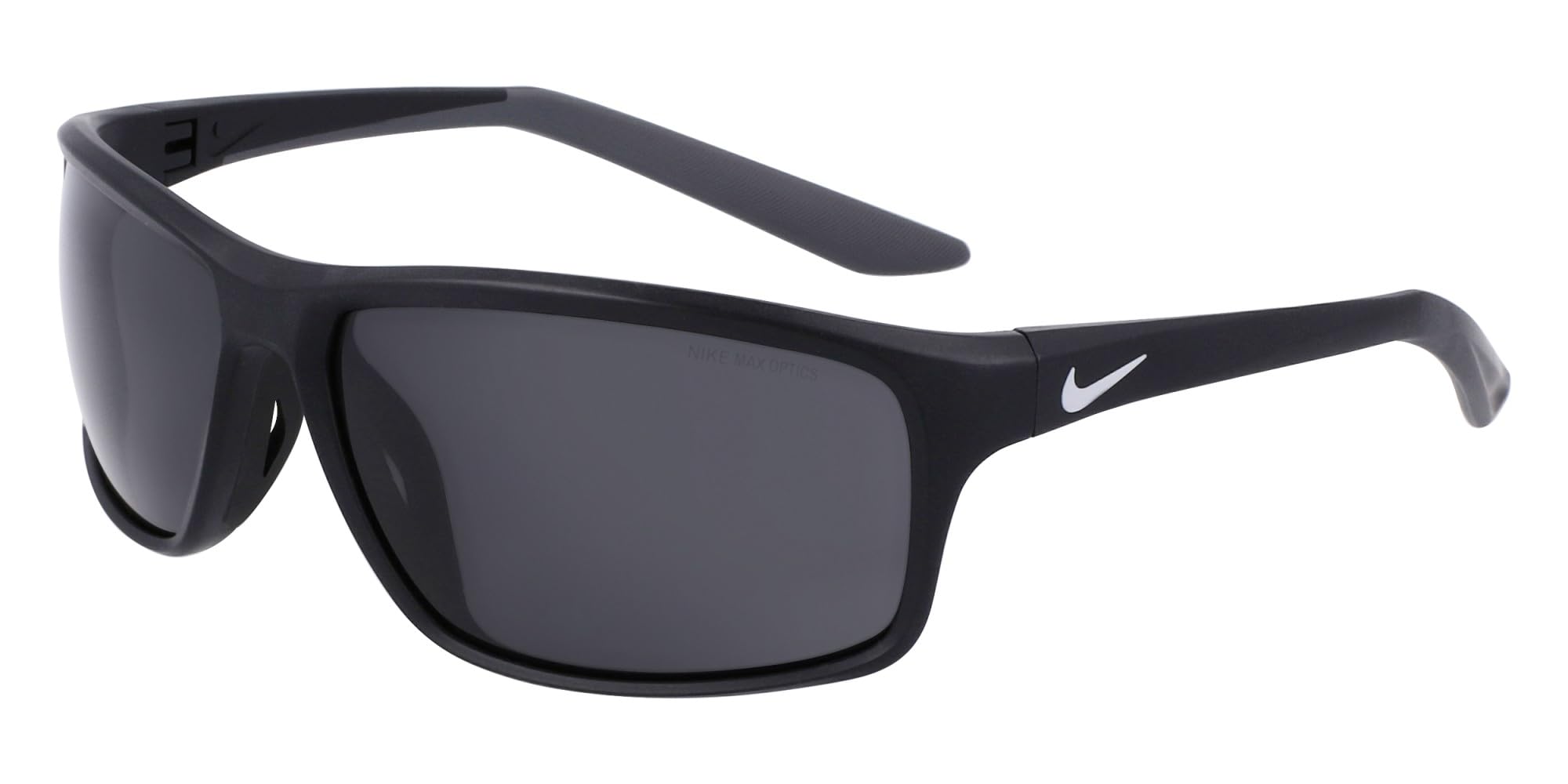 Nike ADRENALINE 22 DV2372 NKDV2372 010 matte black dark grey Sunglasses Unisex Acetate, Standard, 15