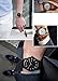 FIZILI 8214 Date Waterproof Leather Strape Analog Quartz Watch for Men-Grey