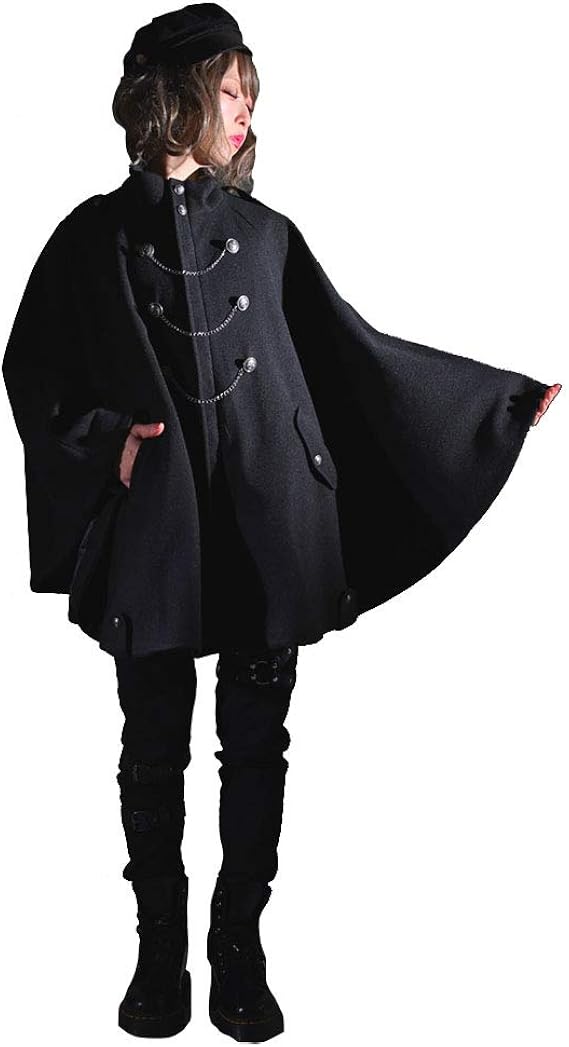 Amazon Co Jp Favoriteオリジナル ナポレオンボタンの軍服風ポンチョコート Iro Iro 服 ファッション小物