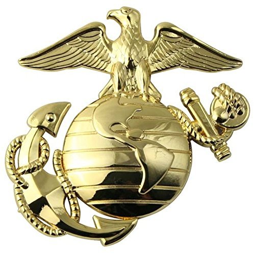 U.S. Marine Corps EGA Gold Metal Auto Emblem Buy Online in United Arab Emirates at desertcart