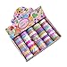 Jiarui Washi Tape Set Gold Recollections-Glitter Decorative Great Gift for DIY Scrapbook Photo Album Decorations 50 Rolls