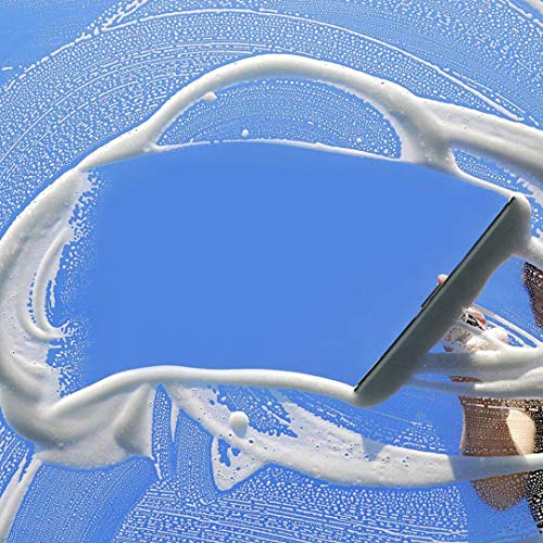 Teletrogy Shower Squeegee,10" Heavy Duty Stainless Steel Squeegees for Showers All-Purpose Bathroom Window Squeegee Glass Shower Door Squeegee with Matching Hooks Holder - Thumbnail 6