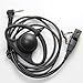 D Shape Earpiece Headset PTT for Motorola Talkabout COBRA Two Way Radio Walkie Talkie 1pin by Coodio