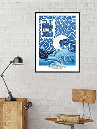Call of the Wild Literary Poster. Educational Classroom Poster Featuring Jack London`s Classic The Call of the Wild. Literary Art Print. Fine Art Paper, Laminated, or Framed. Multiple Sizes