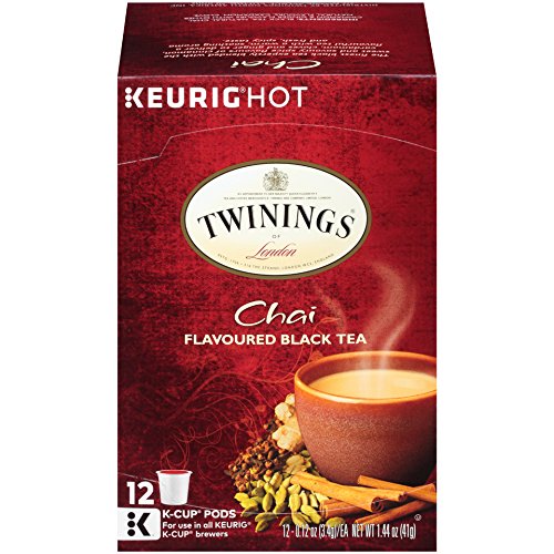 Twinings of London Chai Tea KCups for Keurig, 12 Count (Pack of 1