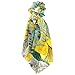 9 Pieces Hair Scrunchies Satin Silk Elastic Hair Band Scarf Ponytail Holder Scrunchy Ties Vintage Hair Accessories for Women Girls (Long Scarf Style)