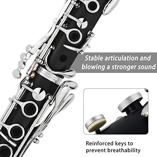 VANPHY Bb for Student Beginner, B Flat 17 Nickelplated Keys
