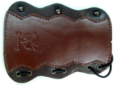 Strele New Archery Leather Stretch Loop Armguard For Longbow and Flat Bow