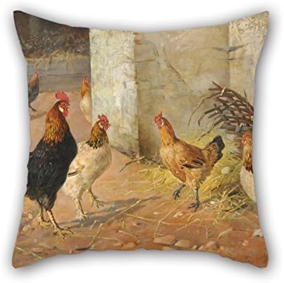 20 X 20 Inches / 50 By 50 Cm Oil Painting Jos? Maria Sousa De Moura Gir?o - My First Egg Throw Pillow Case Two Sides Is Fit For Teens Girls Teens Bedding Him Boy Friend Sofa