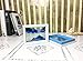 CooCu Moving Sand Art Picture,Desktop Art Toys,Voted Best Gift!(Ocean Heart) - Black,White,Blue