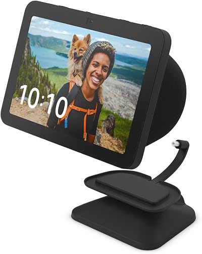 Echo Show 8 3rd Gen Adjustable Stand USB-C Charging Port Charcoal