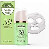 MENOKIN 30 Seconds Quick Bubble Mask [CLEAR] - [Cica] in Micro-bubbles For Soothing & Skin Strengthening, Hydration, Clearer Complexion, Korean Skin Care Essential, 50 Uses, 2.36 fl.oz