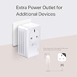 TP-Link TL- Powerline Adapter Kit 1000Mbps Gigabit Passthrough view 6