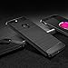 iPhone 5 / 5s / Se Shockproof Silicone Light Brushed Grip Case Protective Case Cover for Apple + Screen Protector iPhone (Black)