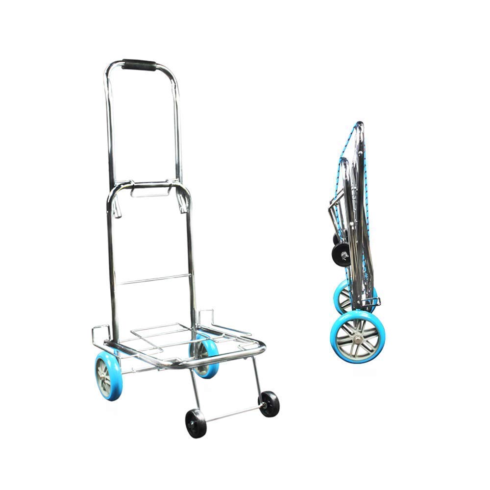 Jukkre Portable Folding Small Cart Hand Trailer Portable Luggage