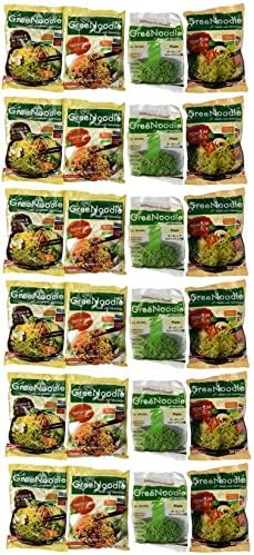 GreeNoodle Variety Set (6 each: Tomyum, Shiitake, Yakisoba, Plain)