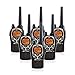 Midland GXT1000VP4 50 Channel GMRS Two-Way Radio - Up to 36 Mile Range Walkie Talkie - Black/Silver (Pack of 6) primary