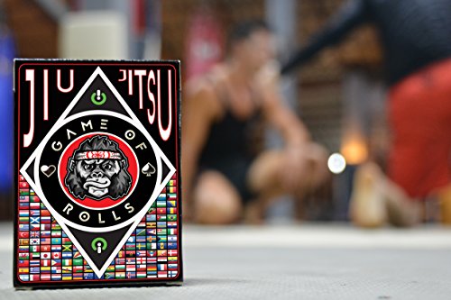 GAME of ROLLS - Brazilian Jiu Jitsu (BJJ) entertainment, grappling game and training aid + Traditional deck of playing cards (2 in 1)