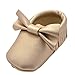 Voberry® Infant Baby Girls Tassels Bowknot Sneakers Soft Sole Anti-Slip Prewalker Toddler Moccasins ( 0~6 Month, Gold)