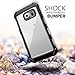 Samsung Galaxy S6 Edge Case - Poetic [Affinity Series] - [TPU Grip Bumper] [Corner Protection] Protective Case for Samsung Galaxy S6 Edge (2015) Frost Clear/Black (3-Year Manufacturer Warranty From Poetic)