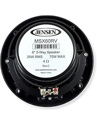 Jensen MSX60RVR altavoces coaxiales para barcos de 6.5 pulgadas (se vende como par).