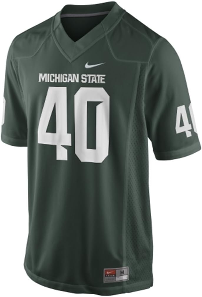 Nike Michigan State Spartans 40 Green Replica Football Jersey Pre