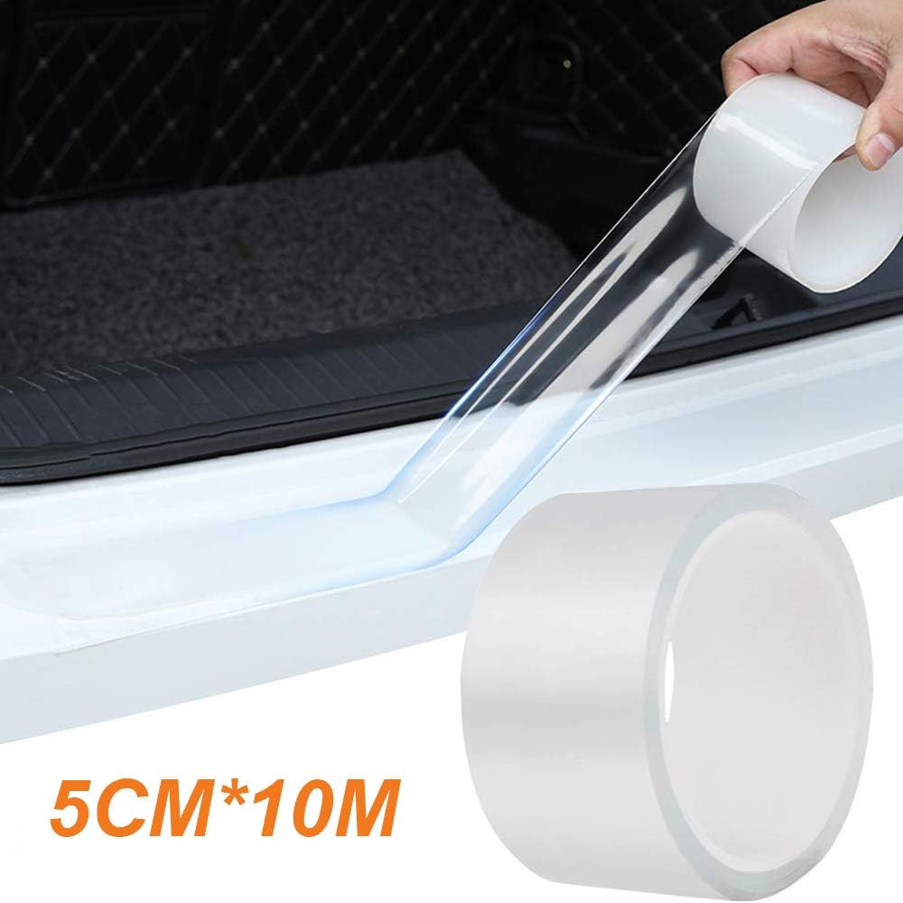 STYLINGCAR Car Door Sill Trim Protector Film Universal Transparent Door
