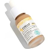 MyChelle Dermaceuticals Sun Shield Liquid Zinc SPF 30 Light/Medium - Tinted Sunscreen for All Skin With Oil-Absorbing Bentonite Clay - Use as Sheer Foundation or Makeup Primer for Matte Finish