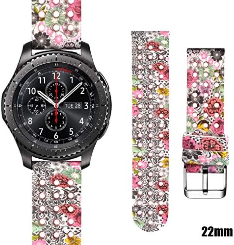 Lwsengme 22mm Silicone Watch Bands, Quick-Release Sport Color Breathable Straps