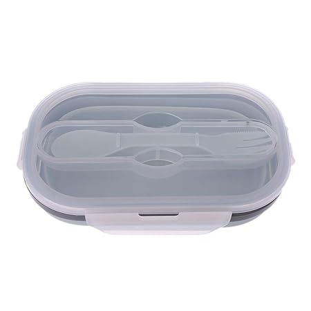 llwei258 Bento – Fiambrera Plegable de Silicona, Recipiente para ...